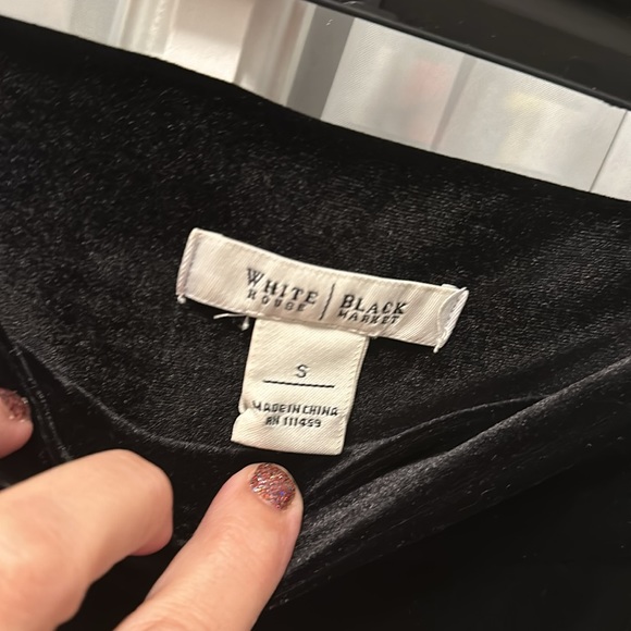 Velvet wide leg pull on pant - Picture 2 of 2